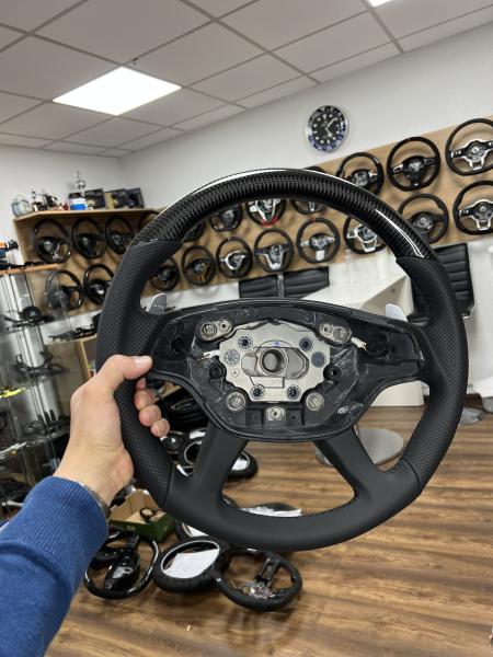 MB W211 W209 umbau auf Carbon Lenkrad mit LED Anzeige C58